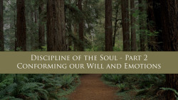 Discipline of the Soul - Part 2: Conforming our Will and Emotions