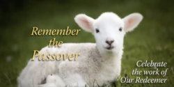 Remember the Passover: Celebrate the work of our Redeemer